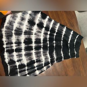 Tie dye maxi skirt